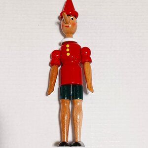 Wood Pinocchio Doll Mastro Geppetto Made in Italy